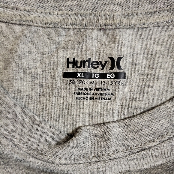 Boys Hurley Long Sleeve Shirt Grey Size XL 13-15 Years - Picture 4 of 6